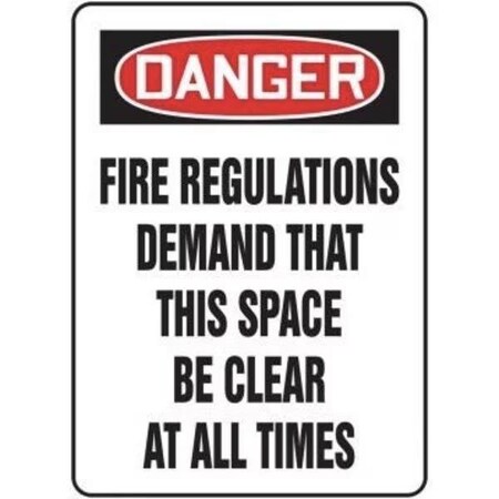 Accuform OSHA DANGER SAFETY SIGN FIRE FRMEXT103VS FRMEXT103VS